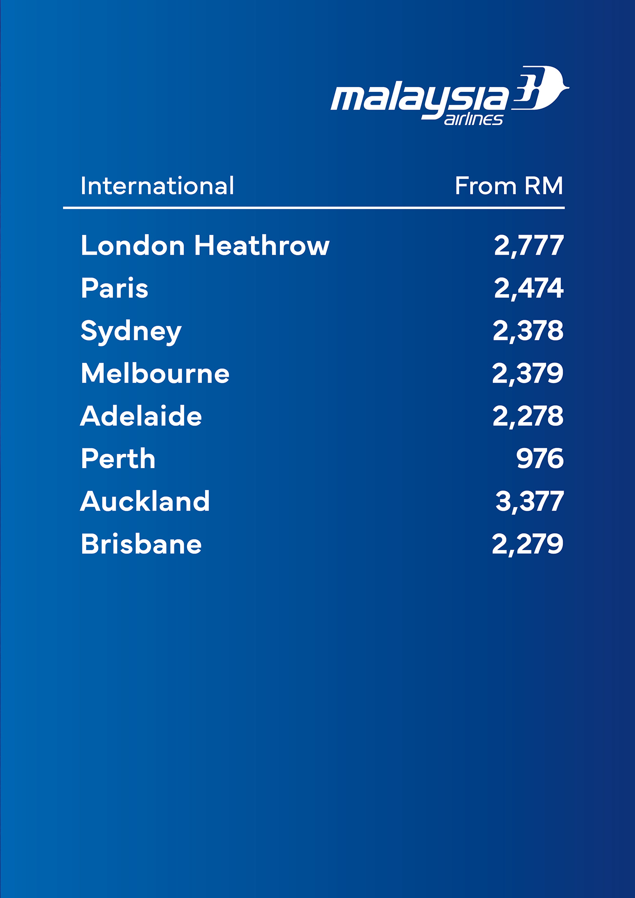 MH Fare List 1